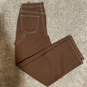 Brown cargo jeans from forever 21